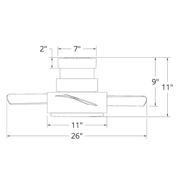 Vox 5-Blade Flush Mount Ceiling Fan